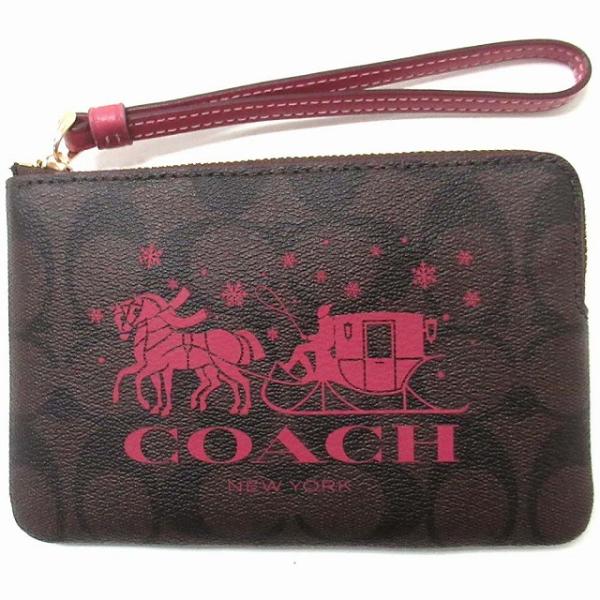 【並行輸入品】コーチ ポーチ COACH アウトレット シグネチャーキャンバスコーナージップリストレ...