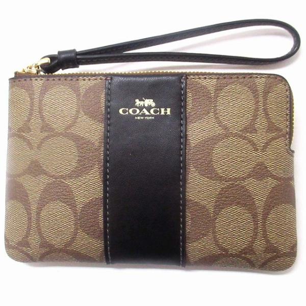 【並行輸入品】コーチ ポーチ COACH アウトレット シグネチャー PVC レザー コーナー ジッ...