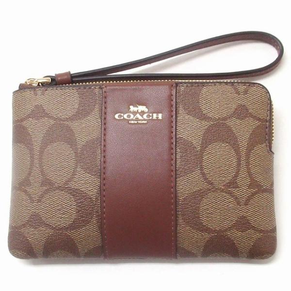 【並行輸入品】コーチ ポーチ COACH アウトレット シグネチャー PVC レザー コーナー ジッ...