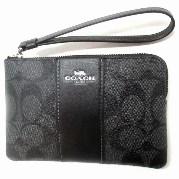 【並行輸入品】コーチ ポーチ COACH アウトレット シグネチャー PVC レザー コーナー ジッ...