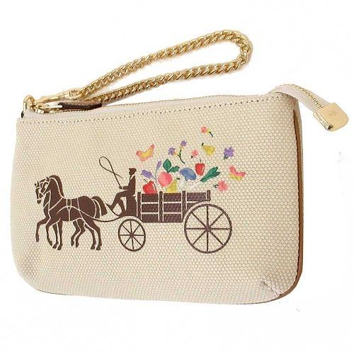【並行輸入品】コーチ ポーチ COACH アウトレット ドリーミー ベジ ホース アンド キャリッジ...