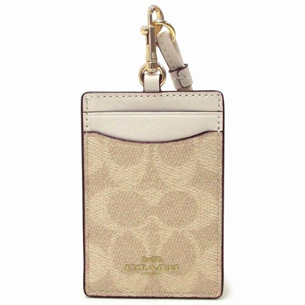 【並行輸入品】コーチ カードケース COACH アウトレット シグネチャー キャンバス ランヤード ...