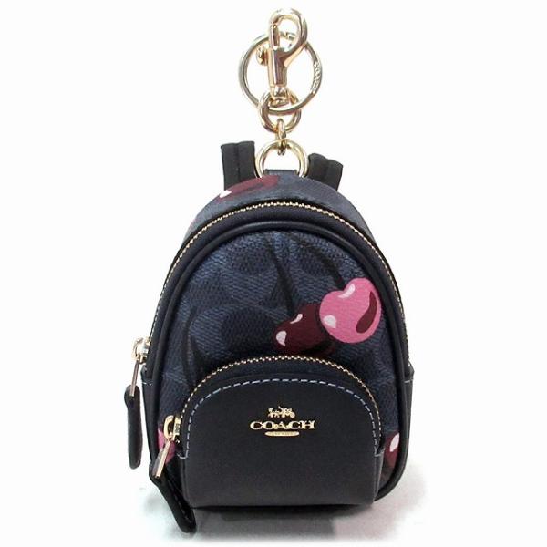 コーチ キーホルダー COACH アウトレット シグネチャー チェリー プリント ミニ バックパック...