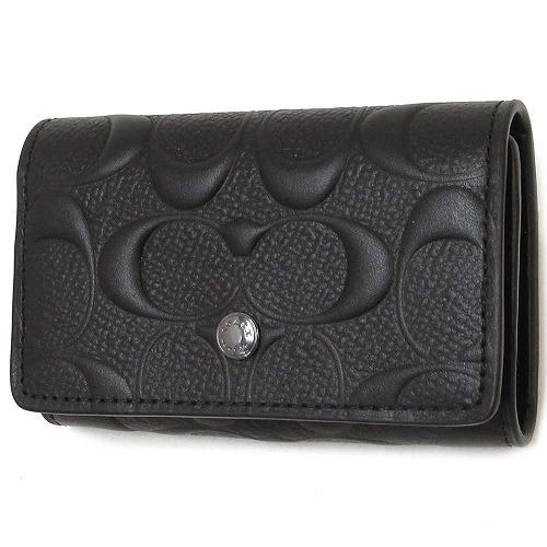 【並行輸入品】コーチ キーケース COACH アウトレット シグネチャー  レザー　5連 キーケース...