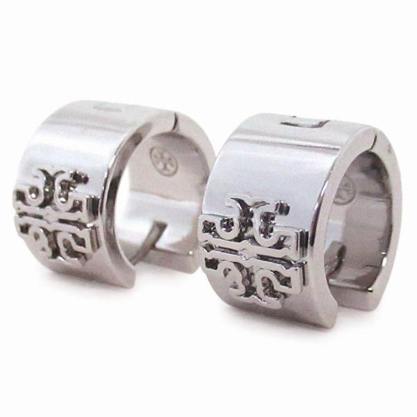 【並行輸入品】TORY BURCH トリバーチ アウトレット アクセサリー シルバー ロゴ フープピ...