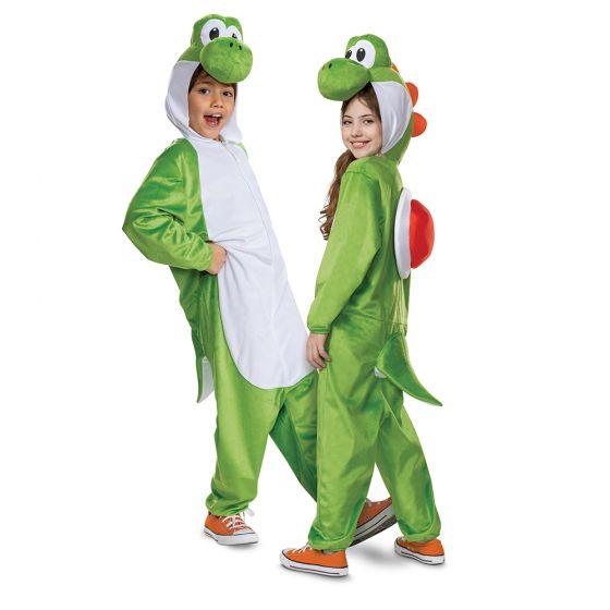 【並行輸入品】スーパーマリオ ハロウィン コスプレ ヨッシー フード付き ジャンプスーツ 子供用 ユ...
