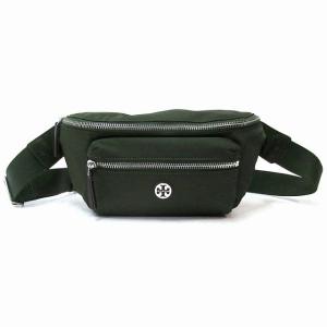 【極美品】トリーバーチ　ペリー　ウエストポーチ　ナイロン　ブラック　グリーン TORY BURCH（トリーバーチ） 【並行輸入品】TORY BURCH トリバーチ