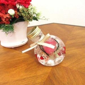 【並行輸入品】【母の日限定】 母の日 ハーバリウム Herbarium ピンク ローズ バラ ラウンド プリザーブド ドライ フラワー ボトル 2020M