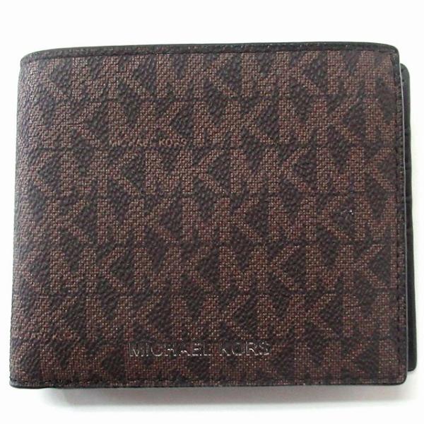 【並行輸入品】MICHAEL KORS マイケルコース アウトレット 財布　二つ折り財布 メンズ ウ...