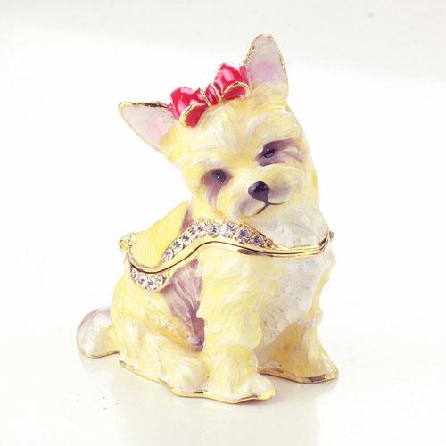 【ジュエリーボックス】ヨークシャテリア 犬  ジュエリーボックス 3711