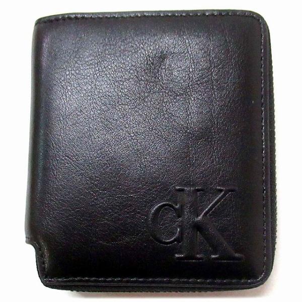 【並行輸入品】Calvin Klein カルバンクライン アウトレット CK レザー ジップ ハーフ...