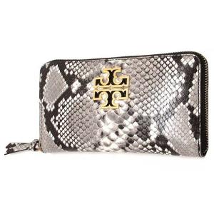 TORY BURCH トリバーチ  アウトレット ブリテン レザー ジップ コンティネンタル / 長財布  604130819-254｜selectag