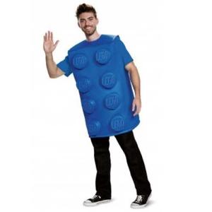 ハロウィン コスプレ LEGO レゴ Blue Brick Adult ブルー ブリック コスチューム 男女兼用 大人用 66181ADSM｜selectag