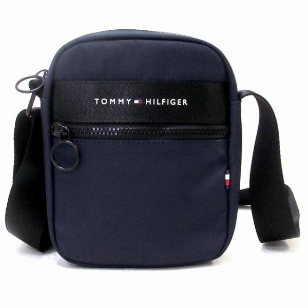 【並行輸入品】TOMMY HILFIGER トミーヒルフィガー ロゴ ミニ レポーターバッグ ショル...
