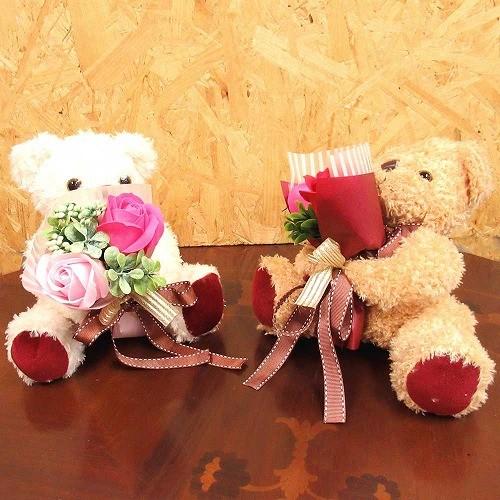 Q-FLA ベアローズ バスフラワー バス フラワー ローズ 花束 クマ ベア  プレゼント 789...