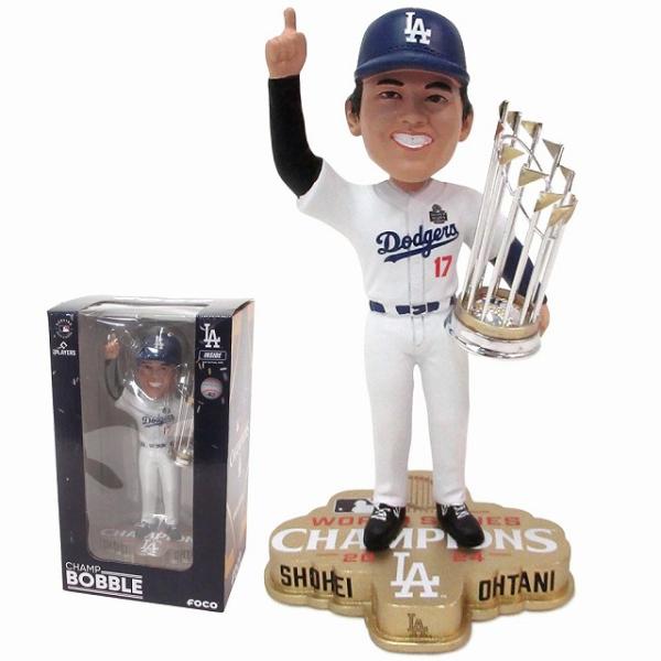 大谷翔平選手 ドジャース 2024 ワールド シリーズ チャンピオン ボブルヘッド ホワイト 世界限...