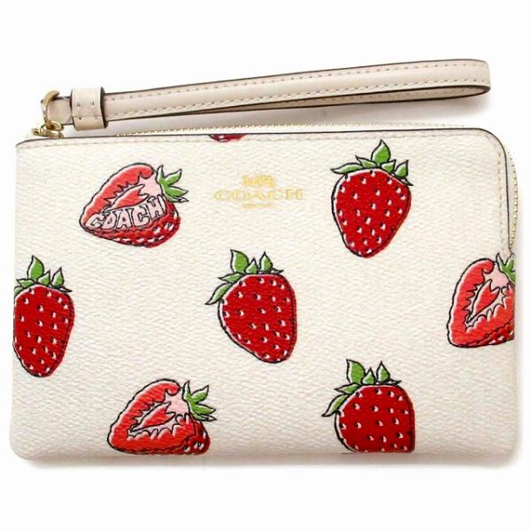 【並行輸入品】コーチ ポーチ COACH アウトレット PVC ストロベリー プリント いちご コー...