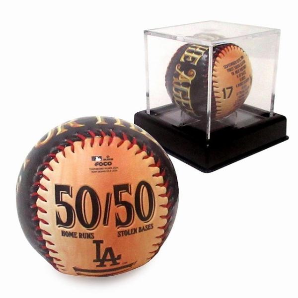 大谷翔平選手 ロサンゼルス・ドジャース 50-50 達成記念ボール ロゴボール 550個限定でシリア...