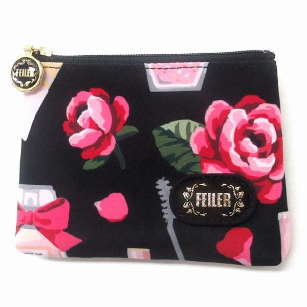 FEILER フェイラー ポーチ 小物入れ エターナルヒロイン 黒 ミニポーチ コインケース コスメ...