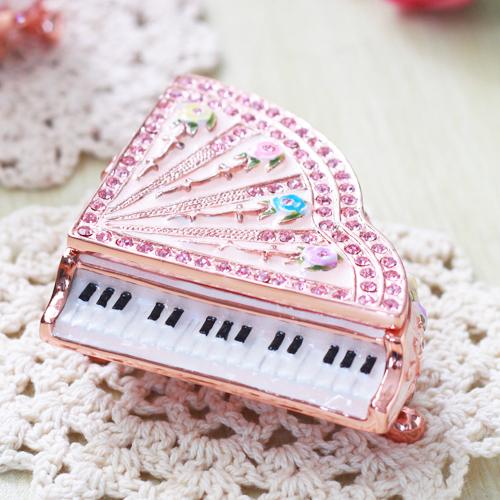 【ジュエリーボックス】 ピアノ ローズ ピンク EX565-1 999