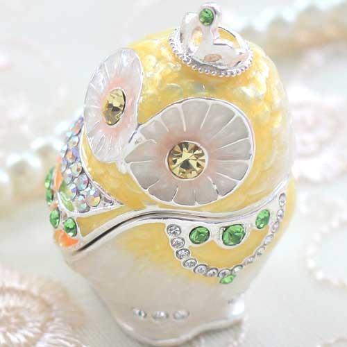 【ジュエリーボックス】 ティアラフクロウ シトロンイエロー  EX5754 n61018