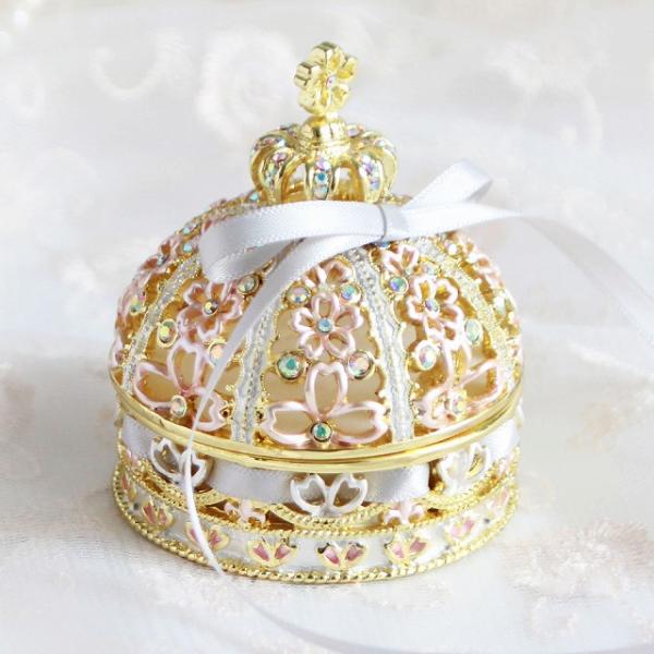 ジュエリーボックス クラウンSAKURA 桜 和 置物 ゴールド EX5871