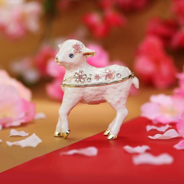 【並行輸入品】ジュエリーボックス 桜子羊 未年 干支コレクション 桜 サクラ さくら EX6421