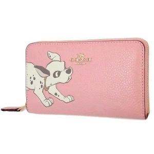 コーチ 財布 COACH アウトレット ディズニー×コーチ コラボ ダルメシアン レザー ミディアム ジップ アラウンド 二つ折り財布 F91191 IMAOM dc2020