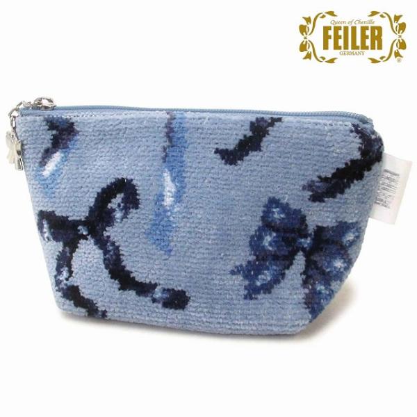 FEILER フェイラー ポーチ 小物入れ フラッターリボン FRB242024 ライトブルー 限定...