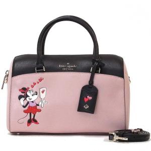 Kate spade ケイトスペード アウトレット ディズニーコラボ Disney ミニーマウス ミディアム 2WAY ミニボストン ショルダー バッグ WKR00212 111　n210716｜selectag