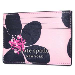 Kate spade ケイトスペード アウトレット キャメロン グランド フローラ  プリント スモール スリム カードホルダー  WLRU6129 677　n201101｜selectag