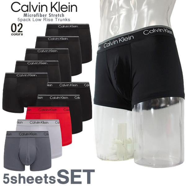 CALVIN KLEIN カルバン・クライン 5ピースストレッチローライズボクサーパンツ「5 Pac...