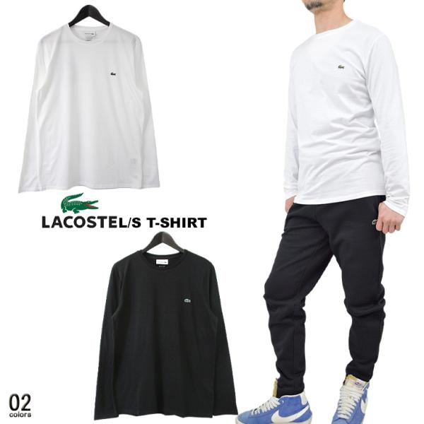 LACOSTE ラコステ クルーネックロングスリーブTシャツ ギフト ロゴTEE メンズトップス ラ...