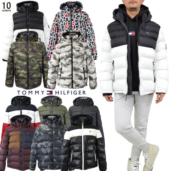 TOMMY HILFIGER トミー・ヒルフィガー 中綿ナイロンフーデッドパフブルゾン 中綿ナイロン...
