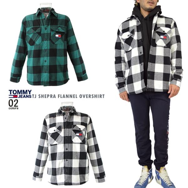 TOMMY JEANS トミージーンズ 裏ボアオーバーチェックシャツ 「TJ SHEPRA FLAN...
