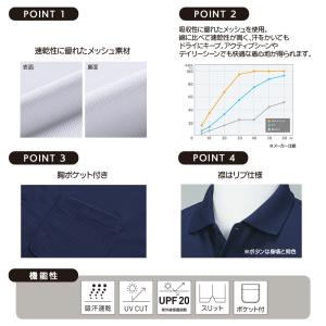 ポロシャツ メンズ 半袖 レディース ポケット...の詳細画像1