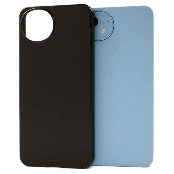 AQUOS wish4 ブラック ハードケース SH-52E/A402SH/SH-M27 シンプル ...
