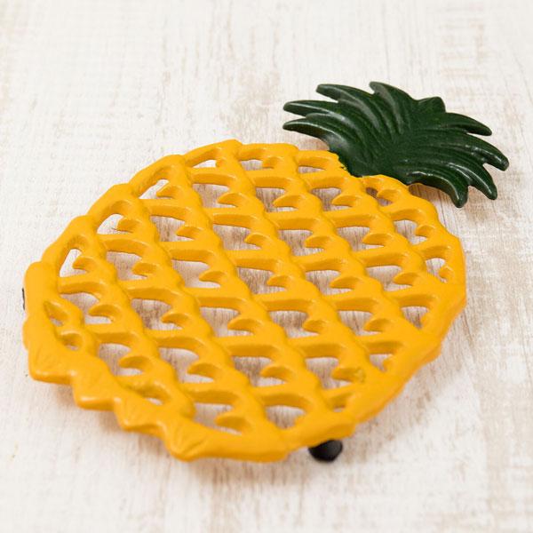 トリベット 鍋敷き アイアン パイナップル 果物 ポットスタンド クラシック 鋳物 キッチン用品 キ...