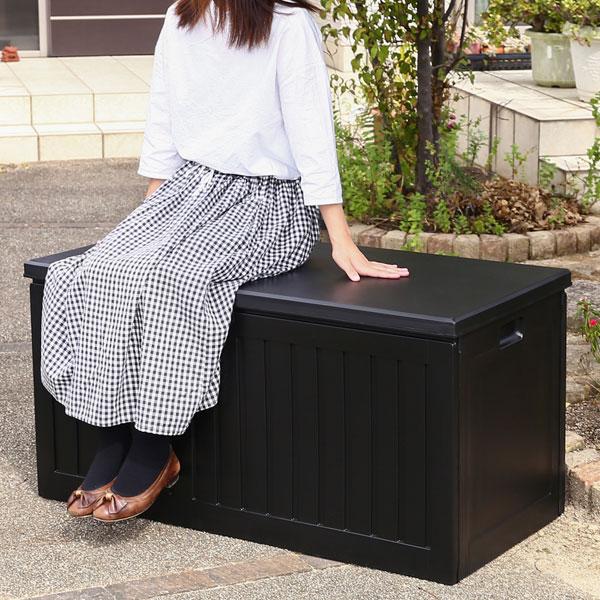 物置 屋外 おしゃれ 小型 置き配 ボックス ベランダ 収納 ベンチストッカー 収納ボックス 屋外収...