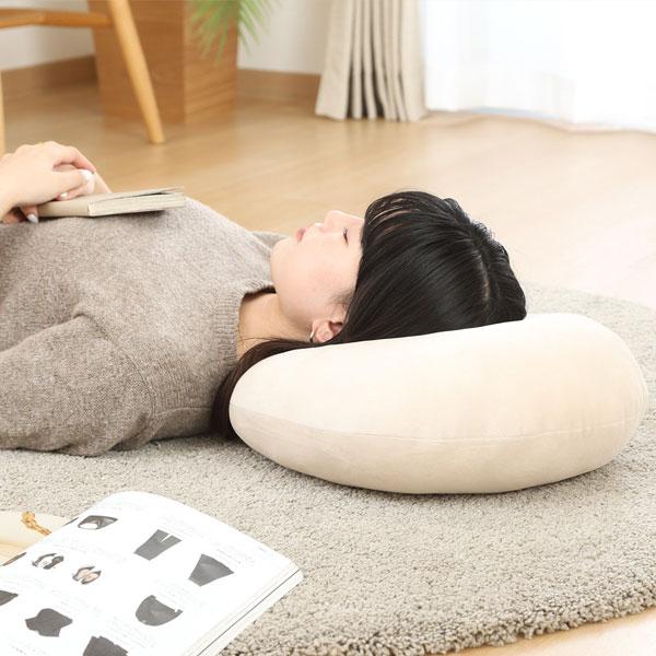 クッション 2個セット もちもちクッション 丸型 低反発クッション もちもち シンプル オフィス 職...