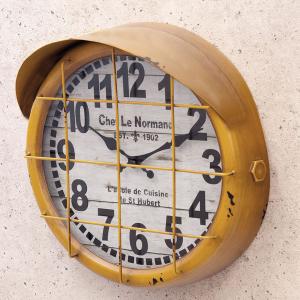 アンティーク　ルート66 アメリカン　シャビーな壁掛け時計 ルート66 アンティークMDFクロック 掛時計 ROUTE66 End of the