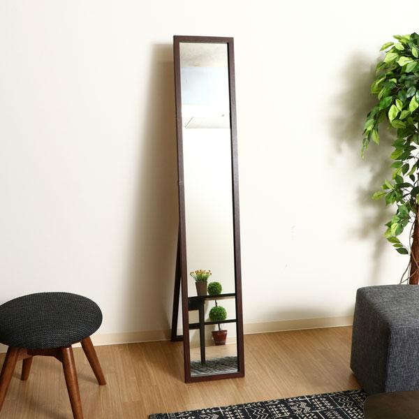 スタンドミラー 全身鏡 おしゃれ 鏡 姿見 飛散防止 ミラー 全身 姿見鏡 折りたたみ式 スリムミラ...