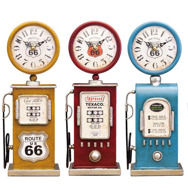 置時計 テーブルクロック ガスポンプ アメリカン雑貨 EA180146GAK 置時計 置き時計 時計...