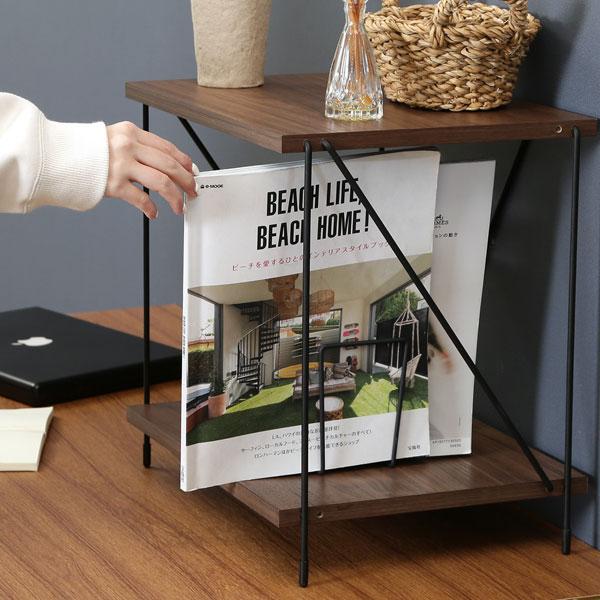 棚 ラック 2段 北欧 ディスプレイ 40幅 収納ラック 収納棚 おしゃれ オープンラック  ワイヤ...