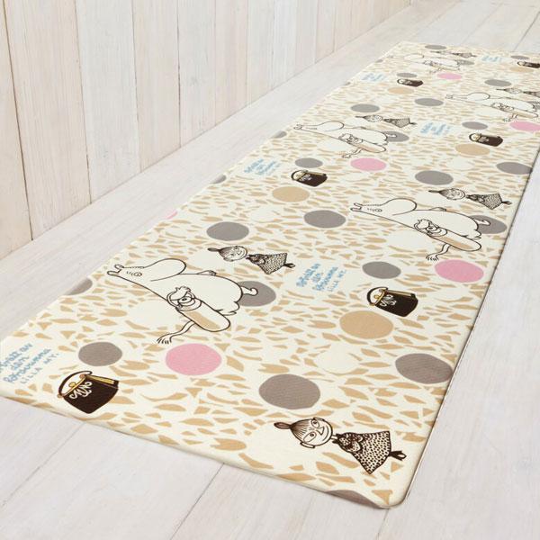 ムーミン キッチンマット 拭ける 厚手 おしゃれ キッチン マット 台所マット 台所 滑りにくい 新...