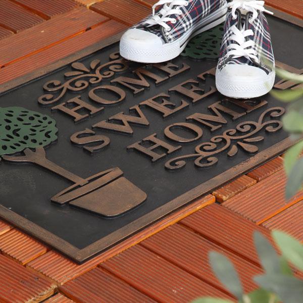 玄関マット 屋外 おしゃれ エントランスマット ウェルカムマット ドアマット ベランダ 北欧 ラバー...