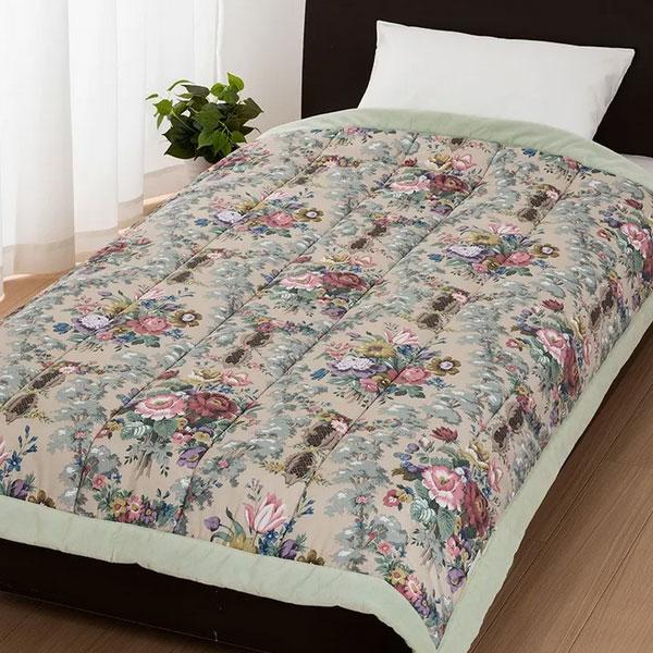 西川 キルトケット サンダーソン 肌掛け布団 シングル 洗える 花 フラワーパターン フラワー フラ...