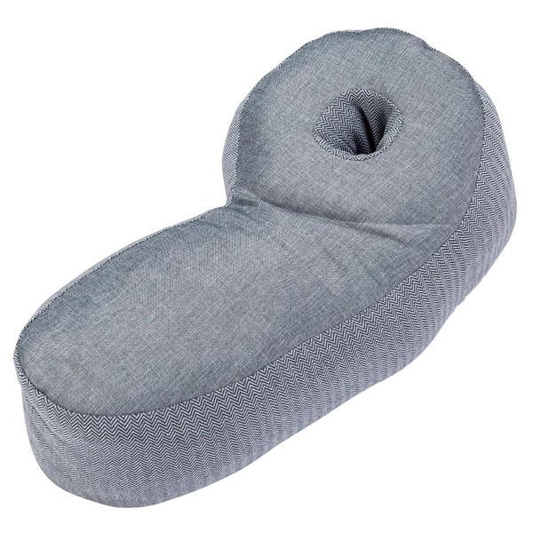 抱き枕 nishikawa 西川 お昼寝まくら Hug ブルー 30X60cm オフィス仮眠 クッシ...