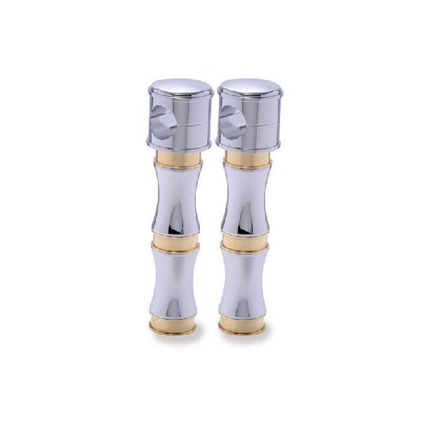 ROOK RISER 6.5" CHROME x BRASS