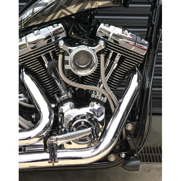 【SCMオリジナル】ブリーザーホースキット　ステンホース デュアルスロート ベロシティスタック用